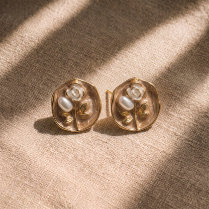 FLORAL STUDS ROUND