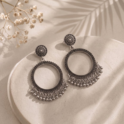 Oxidised Chandbali