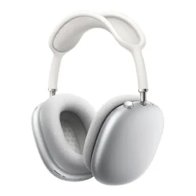 White over-ear headphones on a white background