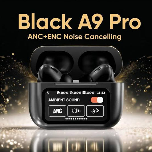 Airpods A9 Pro Wireless Earbuds, Bluetooth 5.4 Touch Screen Display, ANC