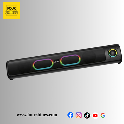 BassMax BX-184 Wireless SoundBar Speaker - 20W Dual Driver Bluetooth 5.3 with FM Radio