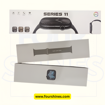 Apple Watch Series 11 - 45mm Silver Aluminum Case with Band