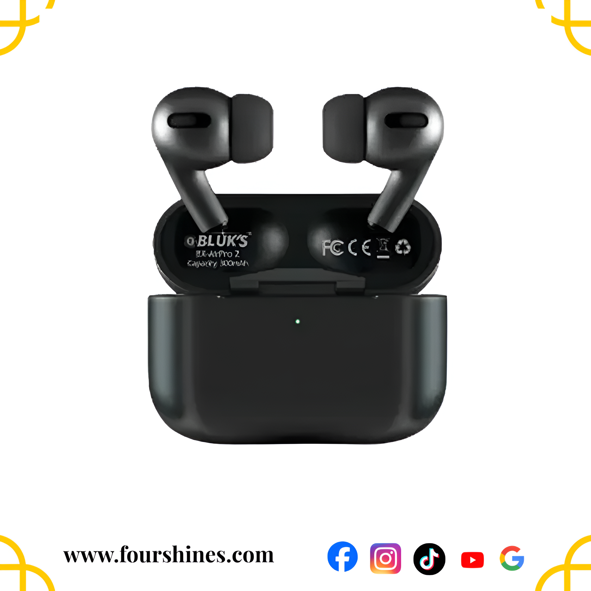 Bluk's BX-AirPro 3 Wireless Earbuds - Bluetooth 6.0 with Built-in Speaker & Lanyard