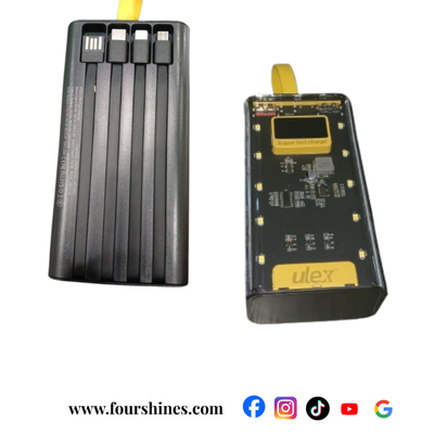  a battery pack and the other with a ULEX logo, on a white background.