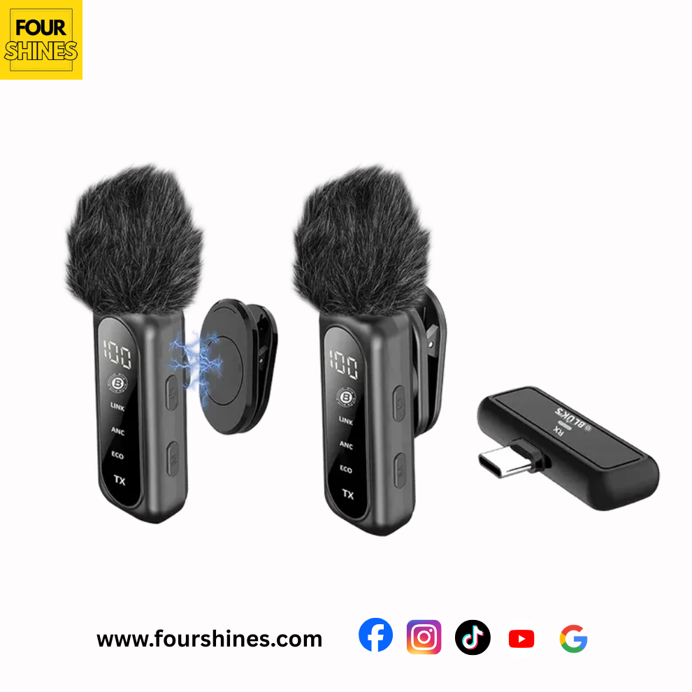 VOXNIX Pro BX-119 by BLUKS | Dual Wireless Microphone System