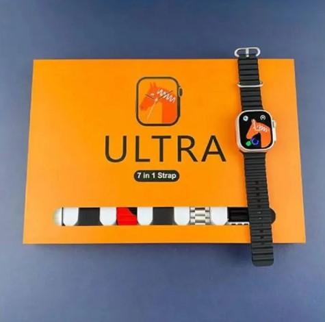 Ultra 7in1, 2.1 Inch HD Screen, Bluetooth Calling Smart Watch With 7 Straps