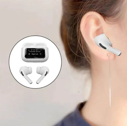 Airpods A9 Pro Wireless Earbuds, Bluetooth 5.4 Touch Screen Display,