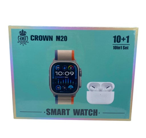 Smart Watch Set M20 (CROWN 10+1+EARBUDS ULTRA)