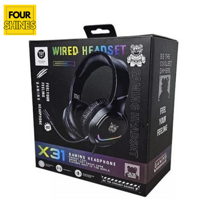 🎧 ONIKUMA X31 Wired Gaming Headset (RGB, Noise‑Cancelling Mic)
