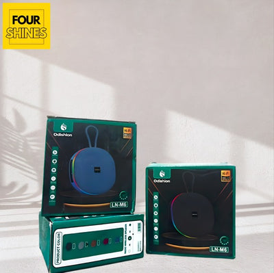 Two boxes of Oddishon products on a light gray background with 'Four Shines' logo.