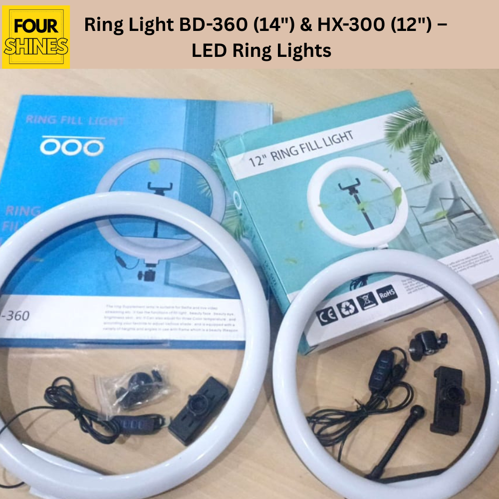 Ring Light BD-360 (14") & HX-300 (12") – LED Ring Lights