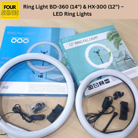 Ring Light BD-360 (14") & HX-300 (12") – LED Ring Lights