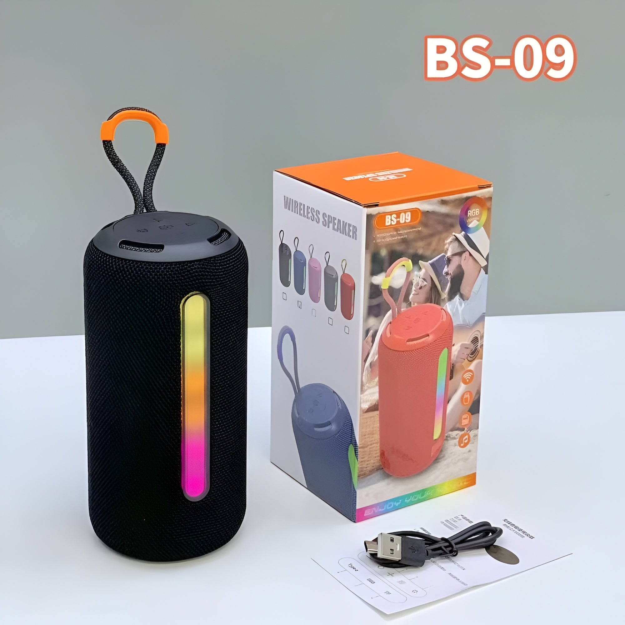 BS 09 Bluetooth Speaker - Wireless Beast Sound with RGB LED Lights
