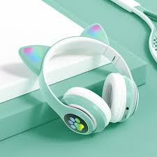 Cat Ear Headphones (BT 5.0, Wireless LED) STN‑28