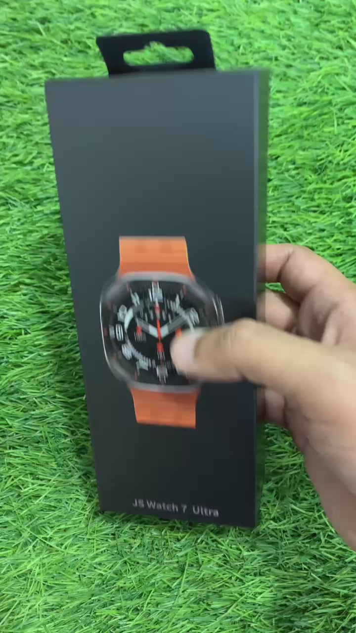 Load video: JS Watch 7 Utra Smart, Rugged Designed AMOLED Screen