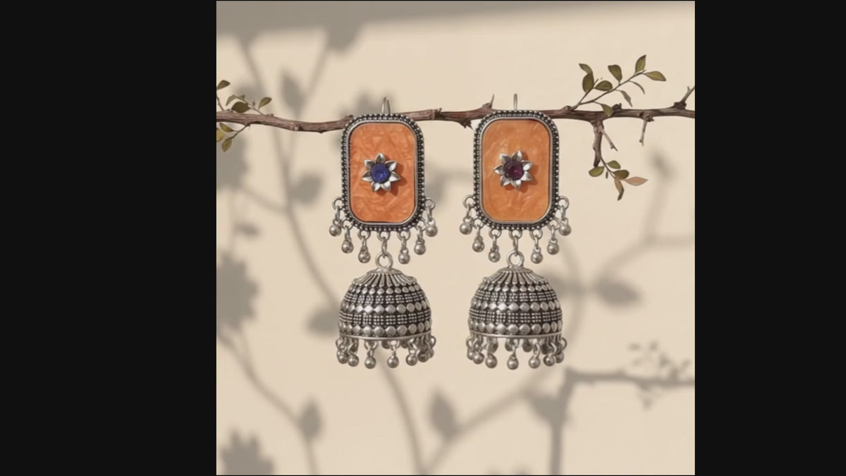 Antique Flower Jhumka