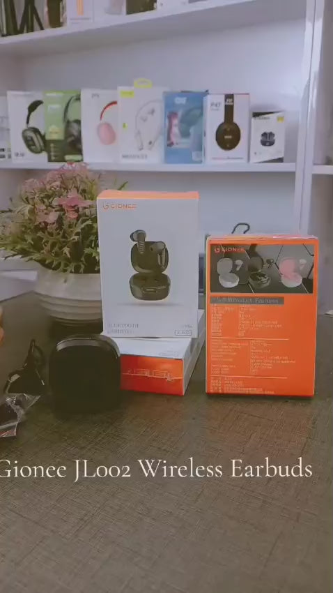 Load video: GIONEE JL002 Wireless Earbuds - Bluetooth 5.4 Type-C Mini TWS