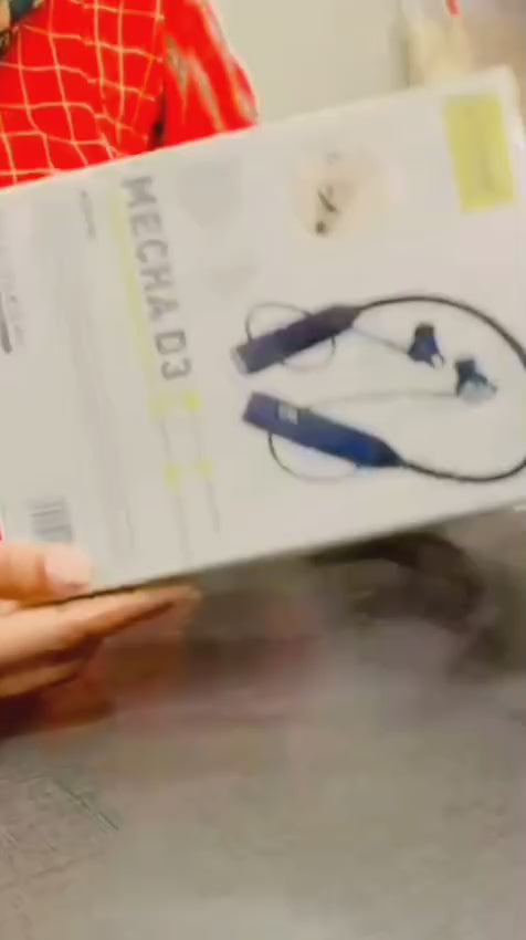 Load video: D3 Neckband Wireless Headset - O-Lonnie Mecha