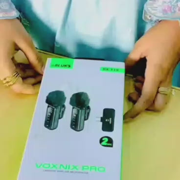 VOXNIX Pro BX-119 by BLUKS | Dual Wireless Microphone System